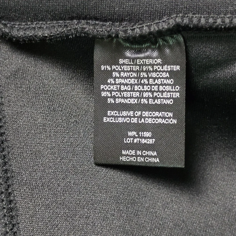 32 Degrees Tech Fleece Shorts Mens L Black Drawstring Lounge Gym Athleisure